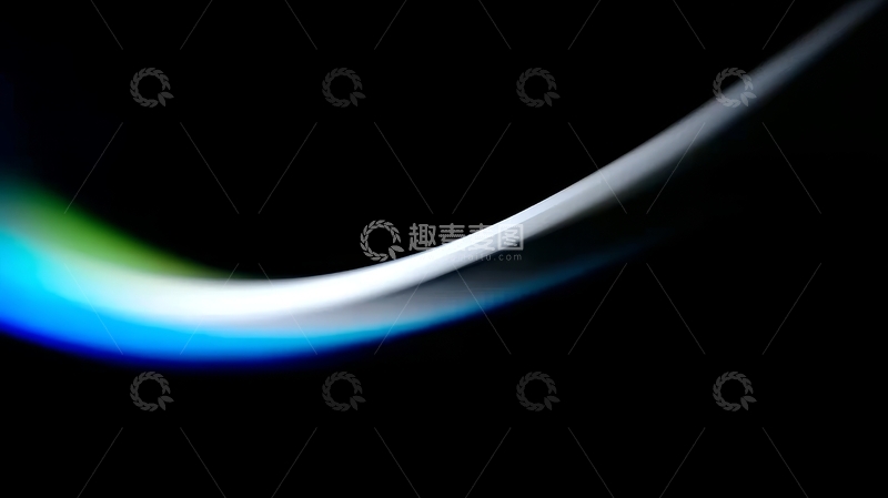 高清大图下载【趣麦麦图】黑色背景上的彩色光弧