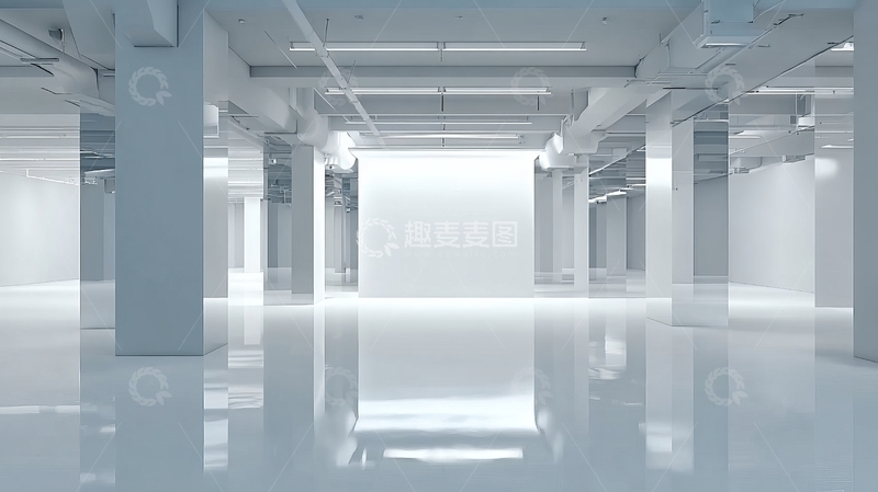 高清大图下载【趣麦麦图】空旷明亮的现代化室内空间