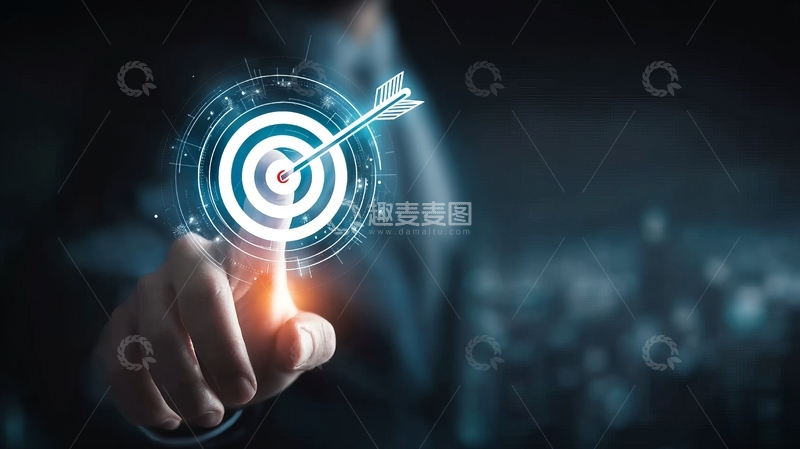 手指触碰虚拟靶心箭矢精准命中目标