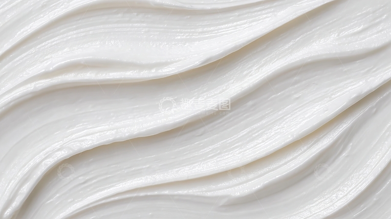高清大图下载【趣麦麦图】白色奶油状物质的波浪纹理背景