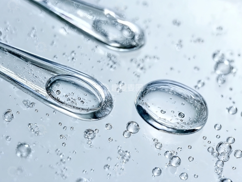 高清大图下载【趣麦麦图】滴管与水滴在透明表面上的特写镜头