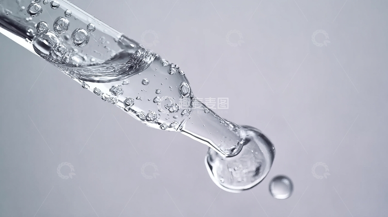高清大图下载【趣麦麦图】滴管中液体滴落的特写镜头