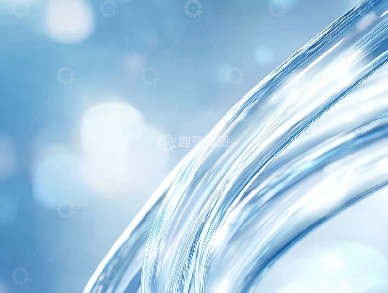 高清大图下载【趣麦麦图】流动的蓝色水波纹理背景