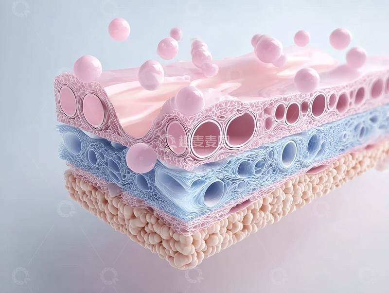 高清大图下载【趣麦麦图】多层结构物体表面微观颗粒与孔洞细节特写