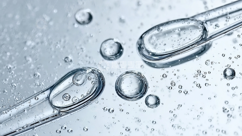 高清大图下载【趣麦麦图】显微镜下液体滴与气泡的清晰特写