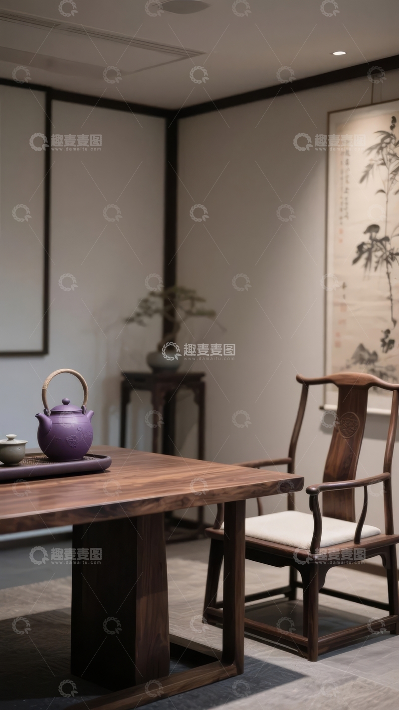 日式禅意茶室陈设简约雅致