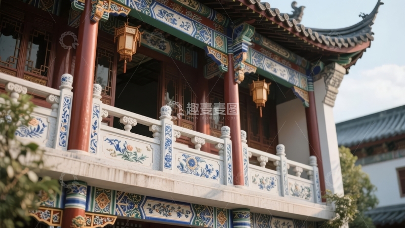 高清大图下载【趣麦麦图】中国传统建筑的精美细节与装饰