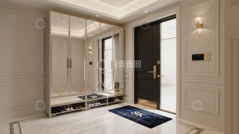 高清大图下载【趣麦麦图】现代简约风格的室内玄关设计