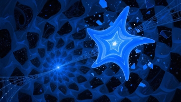 蓝色抽象星形图案背景