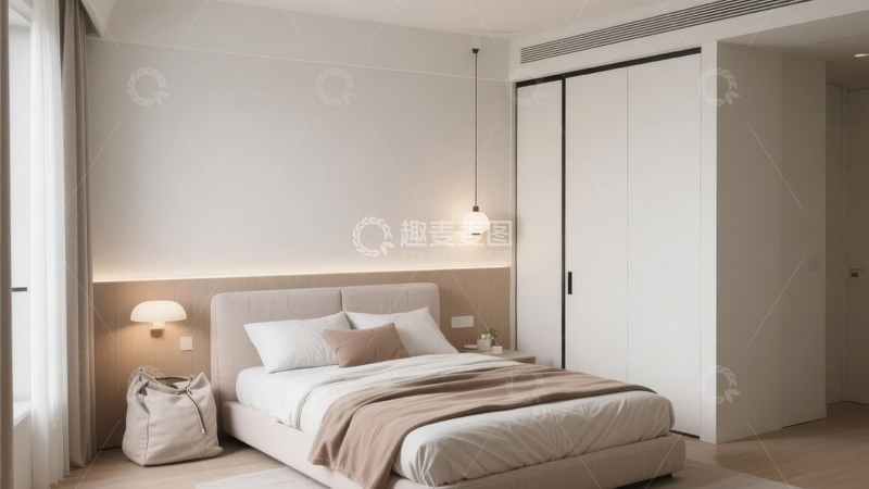 高清大图下载【趣麦麦图】现代简约风格卧室设计温馨舒适