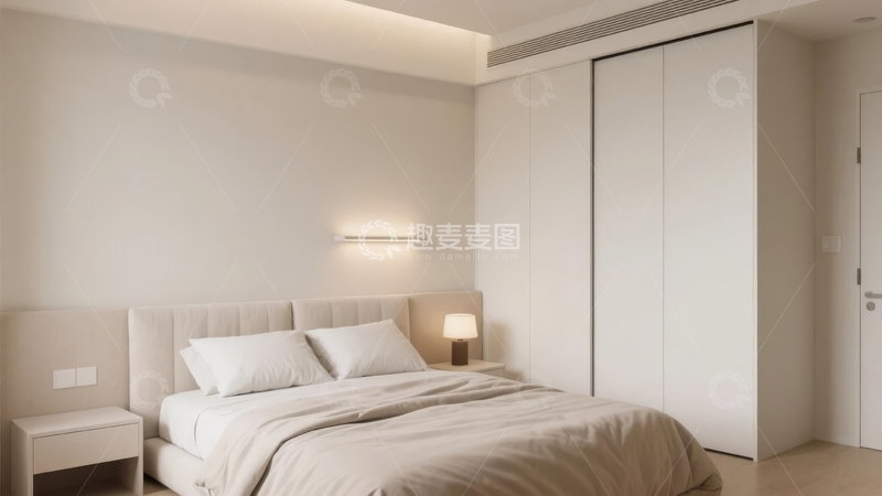 高清大图下载【趣麦麦图】现代简约风格卧室设计温馨舒适