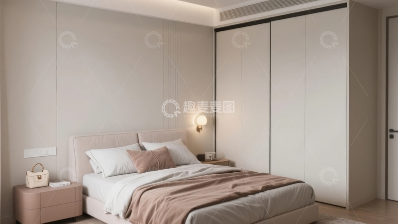 高清大图下载【趣麦麦图】现代简约风格卧室设计温馨舒适