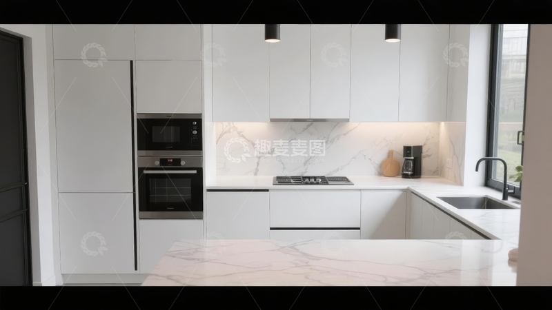 高清大图下载【趣麦麦图】现代简约风格厨房设计展示