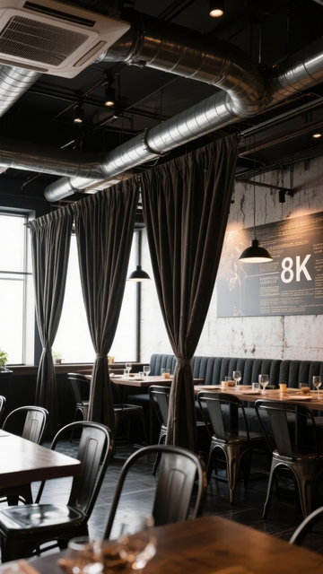 工业风餐厅内部装潢现代简约