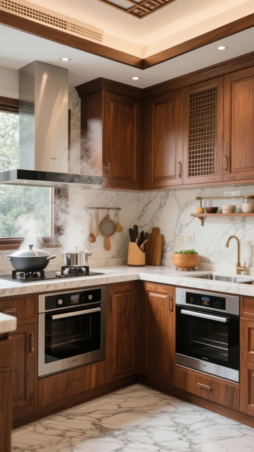 现代中式风格厨房设计展示