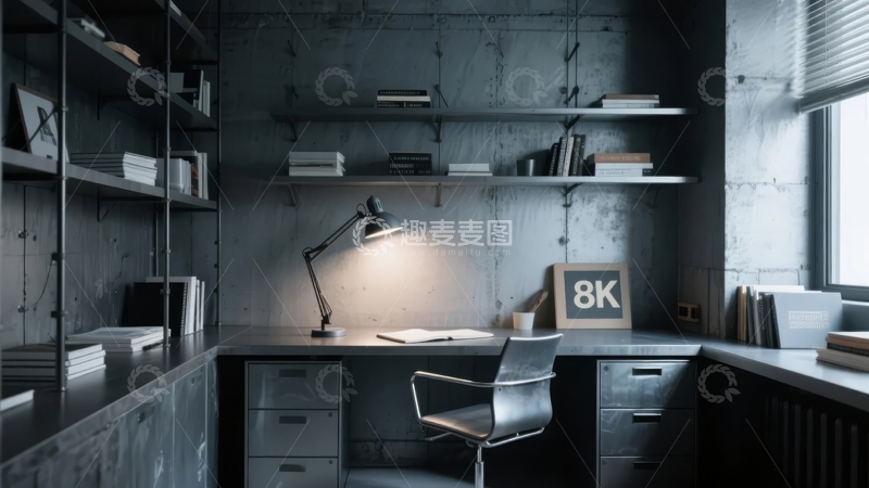 高清大图下载【趣麦麦图】现代简约风格办公室桌面场景