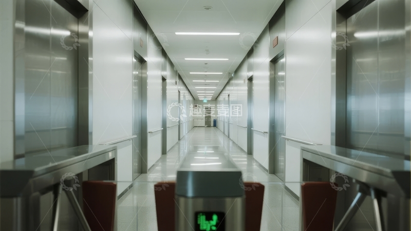 高清大图下载【趣麦麦图】现代化办公楼电梯厅通道入口