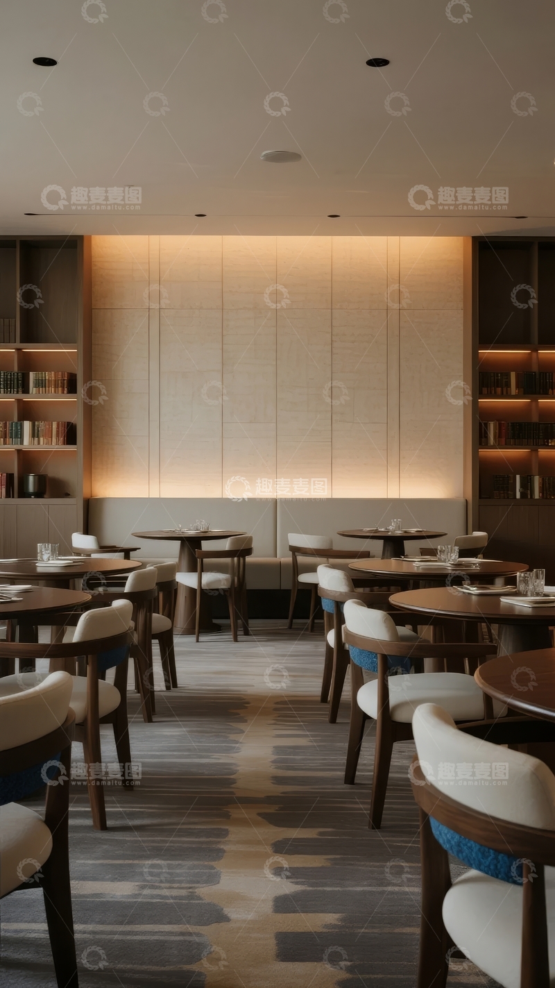 高清大图下载【趣麦麦图】现代简约风格餐厅内部空间设计
