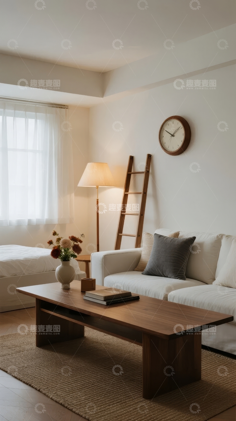 简约风格客厅布置温馨舒适