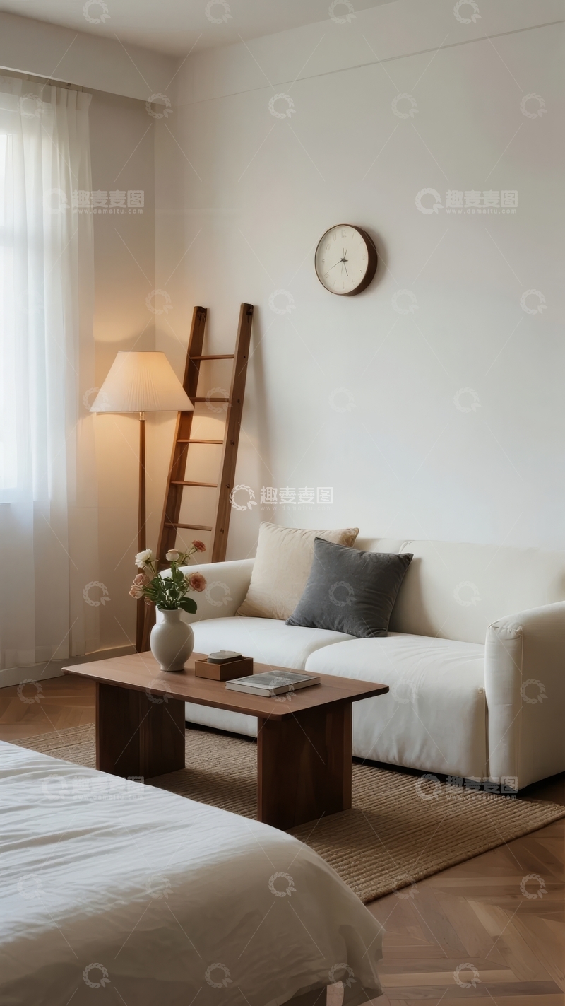 简约风格客厅布置温馨舒适