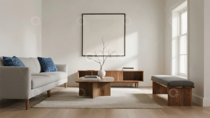 高清大图下载【趣麦麦图】现代简约风格客厅布置温馨舒适