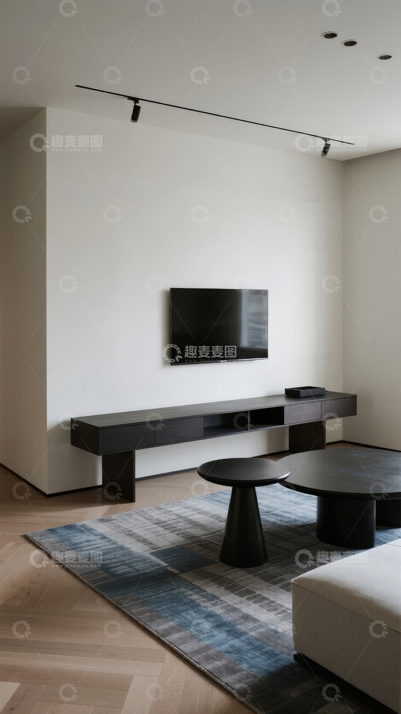 高清大图下载【趣麦麦图】现代简约风格客厅电视墙设计