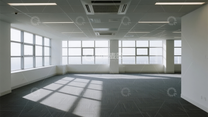 高清大图下载【趣麦麦图】空旷明亮的现代化办公室内部空间