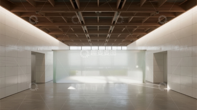 高清大图下载【趣麦麦图】现代简约风格的空旷室内空间设计