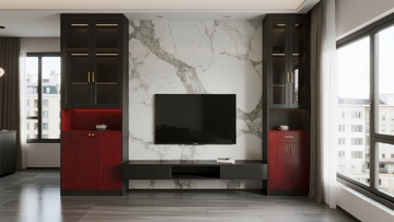 现代客厅电视背景墙设计简约时尚