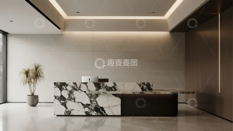 高清大图下载【趣麦麦图】现代简约风格的室内接待区设计