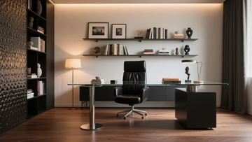 现代简约风格的办公室书房空间设计