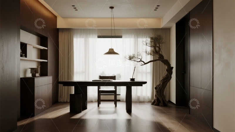 高清大图下载【趣麦麦图】现代简约风格餐厅空间设计