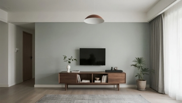 现代简约风格客厅电视背景墙设计