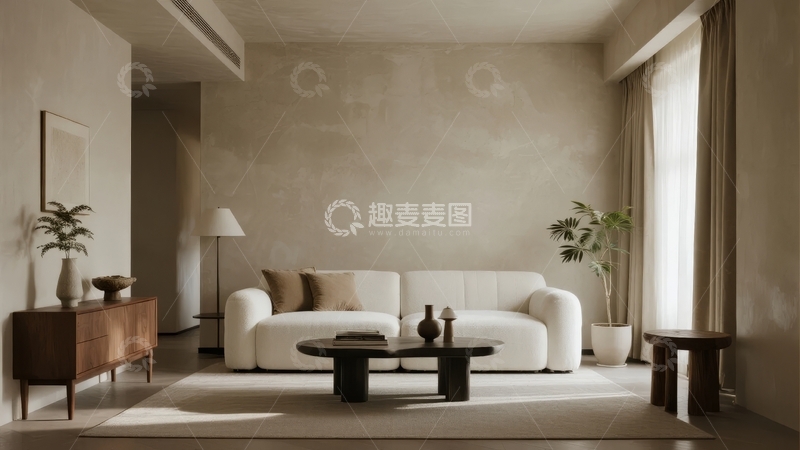 高清大图下载【趣麦麦图】现代简约风格客厅室内设计