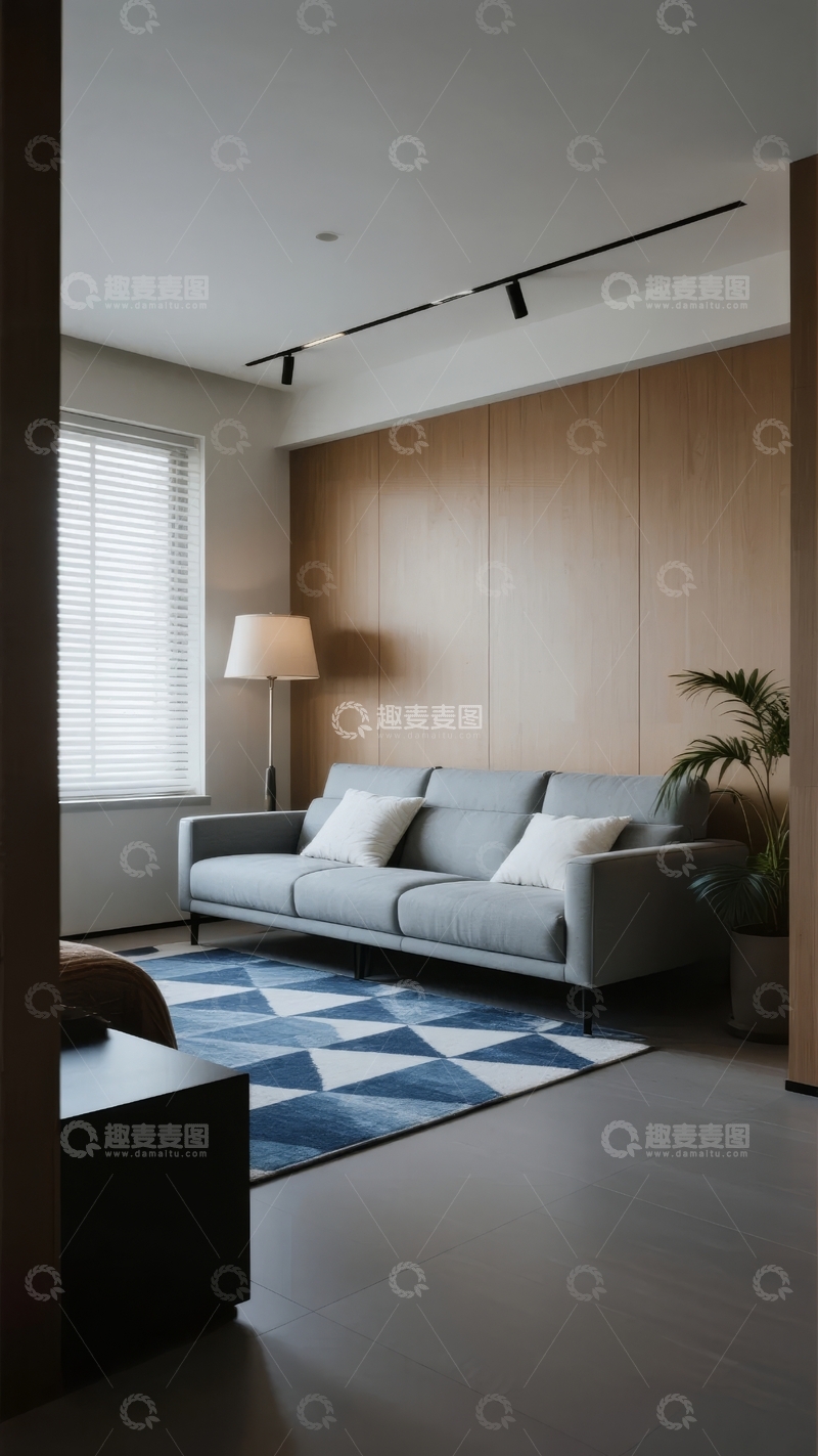 高清大图下载【趣麦麦图】现代简约风格客厅布置温馨舒适