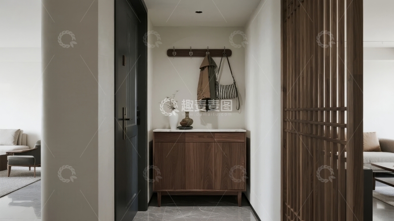 高清大图下载【趣麦麦图】现代简约风格的室内玄关设计