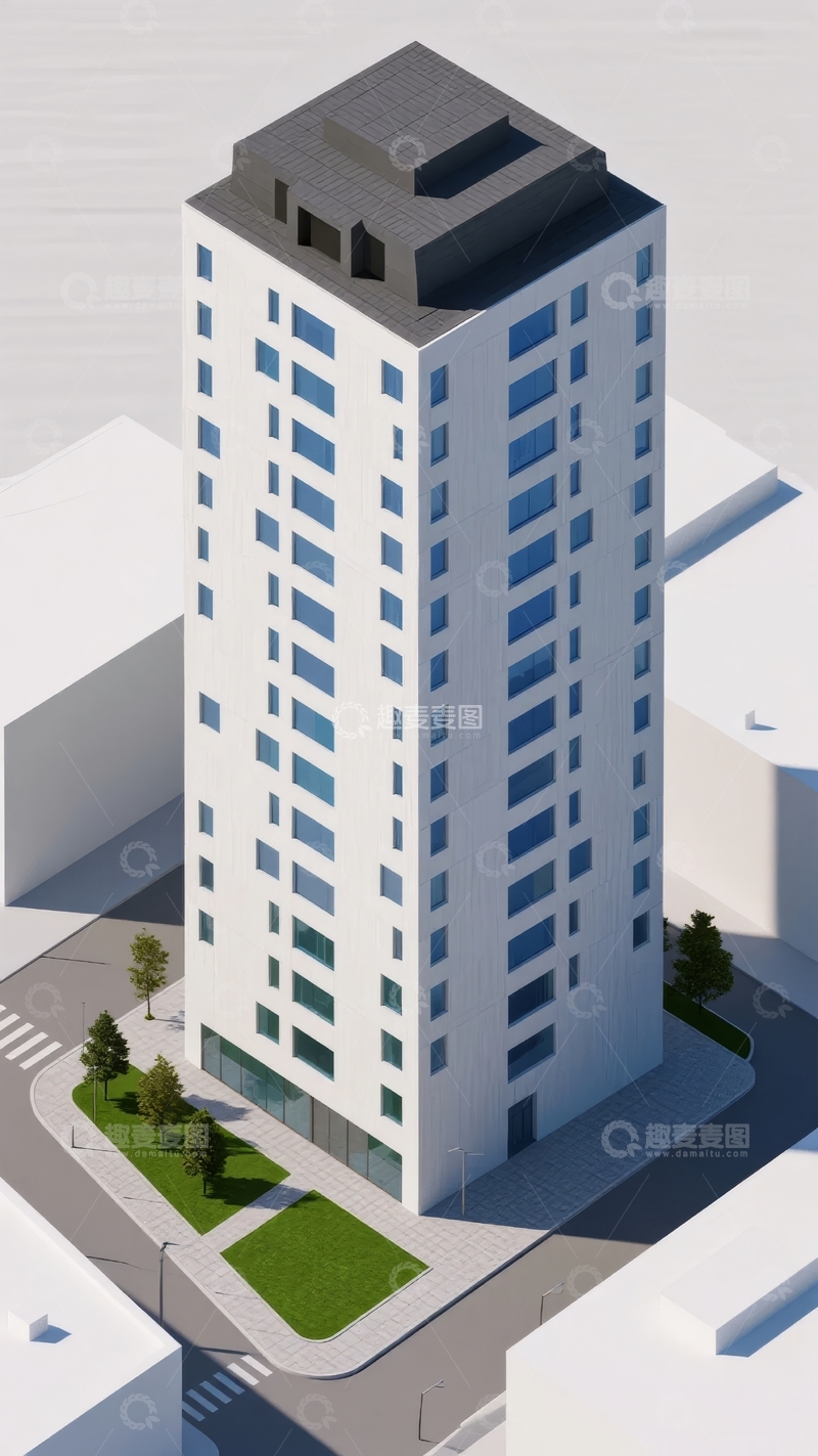 高清大图下载【趣麦麦图】现代高层建筑外观设计展示