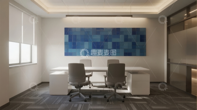 高清大图下载【趣麦麦图】现代简约风格办公室内部设计