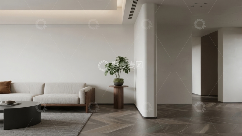 高清大图下载【趣麦麦图】现代简约风格客厅设计展示
