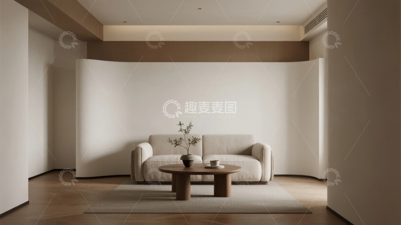 高清大图下载【趣麦麦图】现代简约风格客厅布置温馨舒适