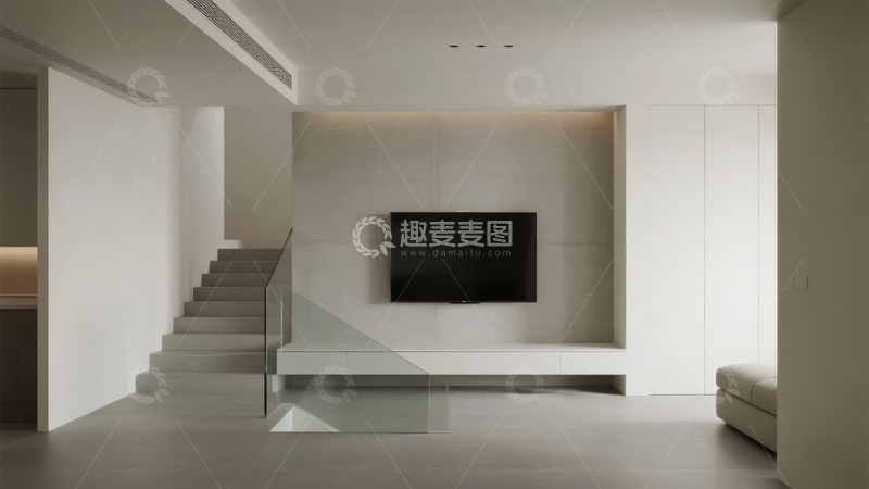高清大图下载【趣麦麦图】现代简约风格客厅电视背景墙设计