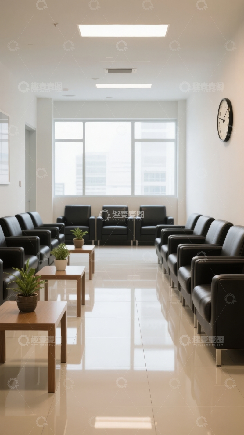 高清大图下载【趣麦麦图】现代简约风格的办公室等候区