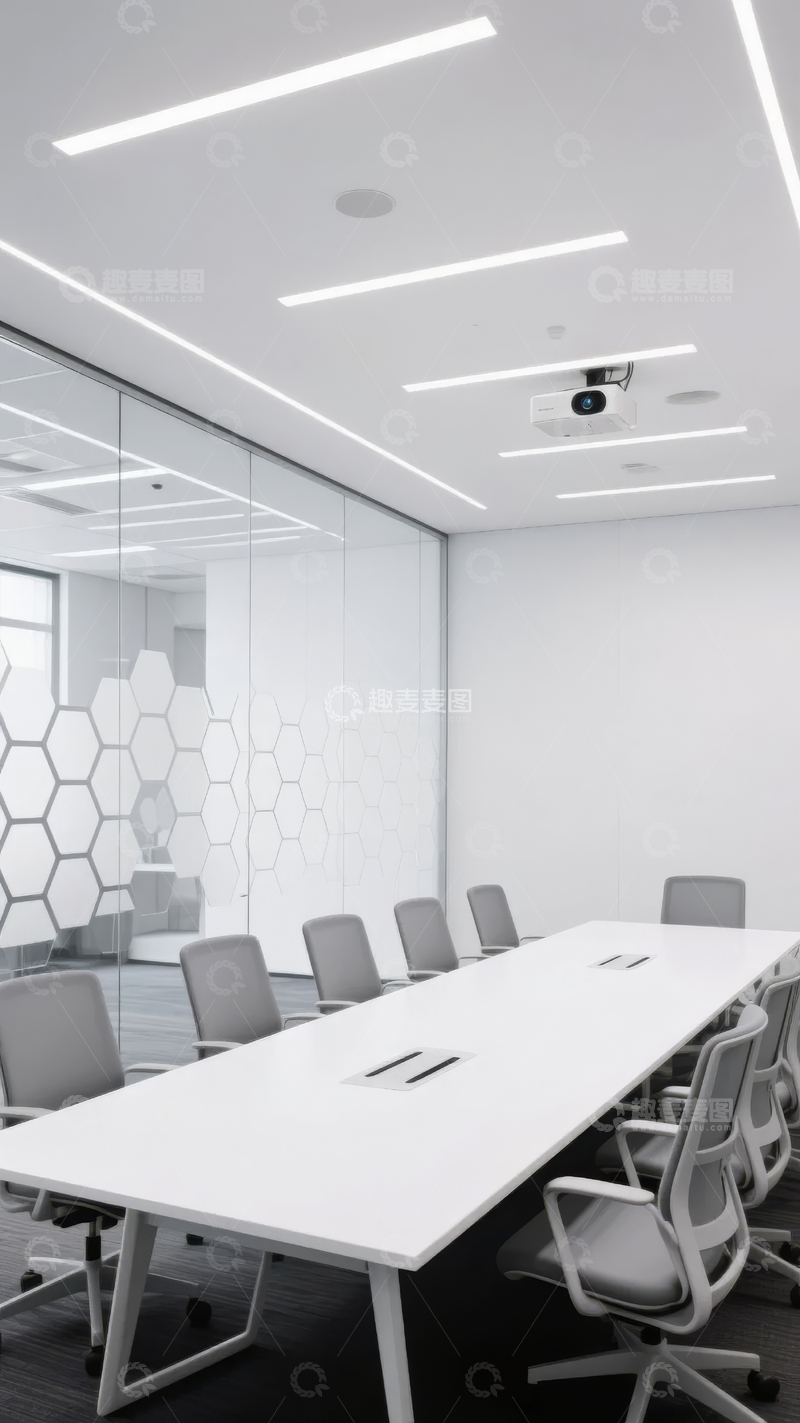 高清大图下载【趣麦麦图】现代简约风格的会议室内部设计