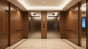 现代豪华电梯厅室内设计