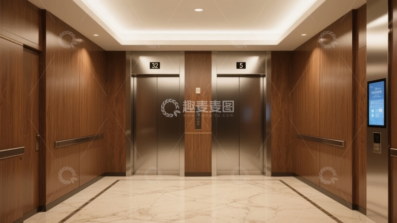 高清大图下载【趣麦麦图】现代豪华电梯厅室内设计