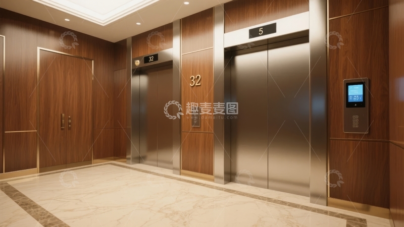 高清大图下载【趣麦麦图】豪华电梯厅走廊现代设计