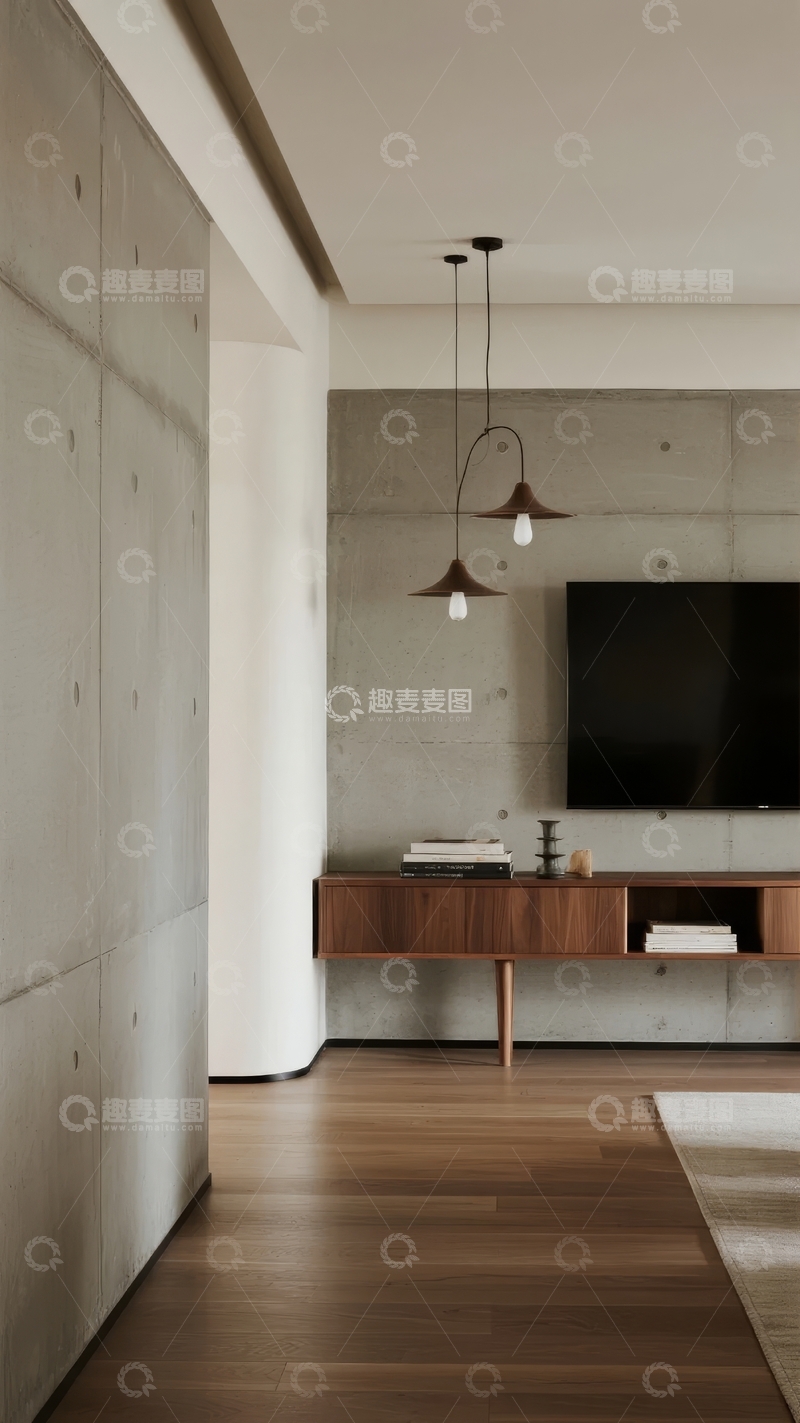 高清大图下载【趣麦麦图】现代简约风格客厅电视背景墙设计
