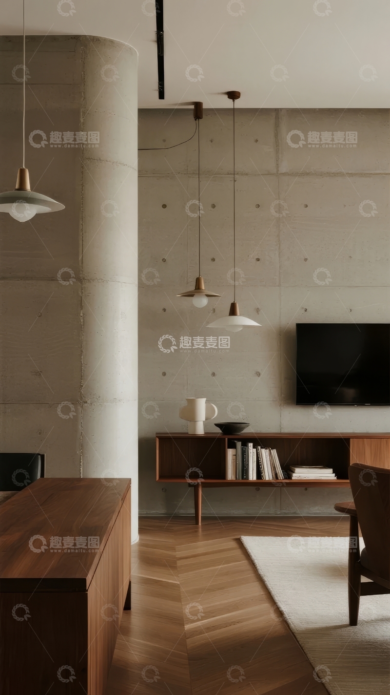 高清大图下载【趣麦麦图】现代简约风格客厅设计展示