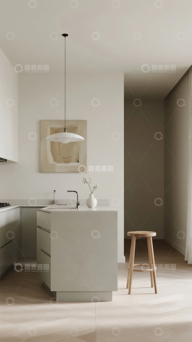 高清大图下载【趣麦麦图】现代简约风格厨房空间设计