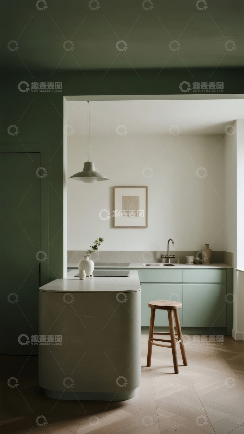 高清大图下载【趣麦麦图】现代简约风格厨房空间设计